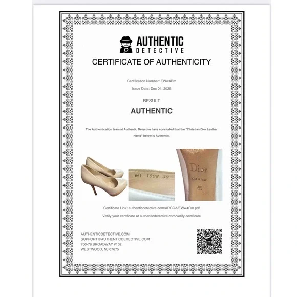 Christian Dior Cream Leather Platform Stiletto Heels‎ Shoes - Picture 2 of 16